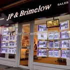 Real Estate Professional Led Window Display Supplies For Real Estate