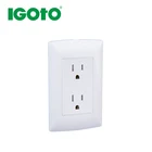 Igoto L series American standard TWIN Receptacle 2 gang socket