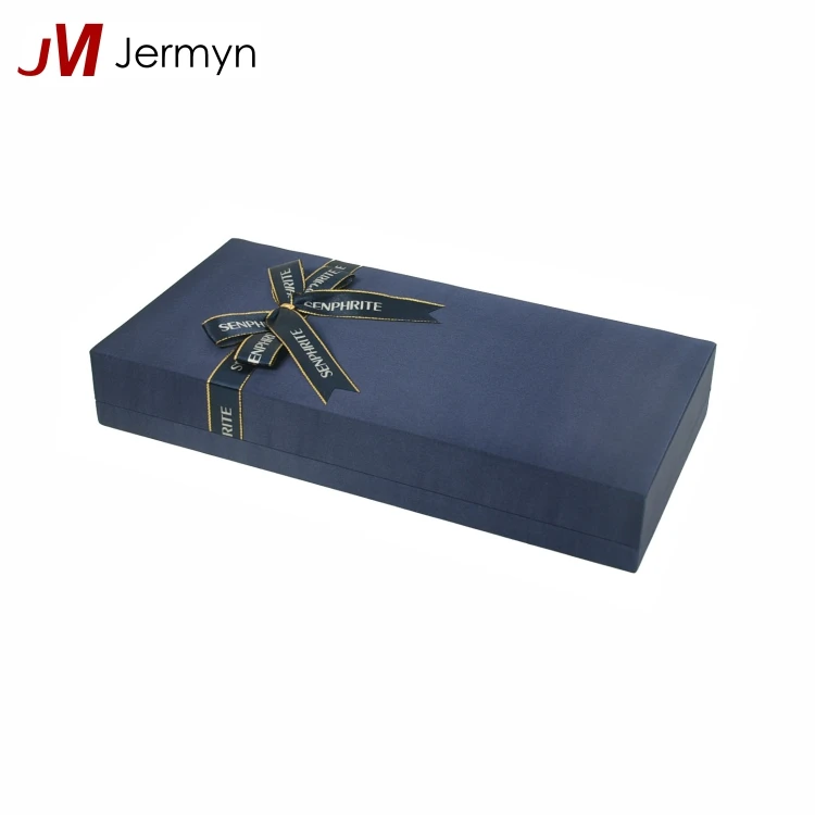 paper jewellery box gift packaging box with ribbon bow tie