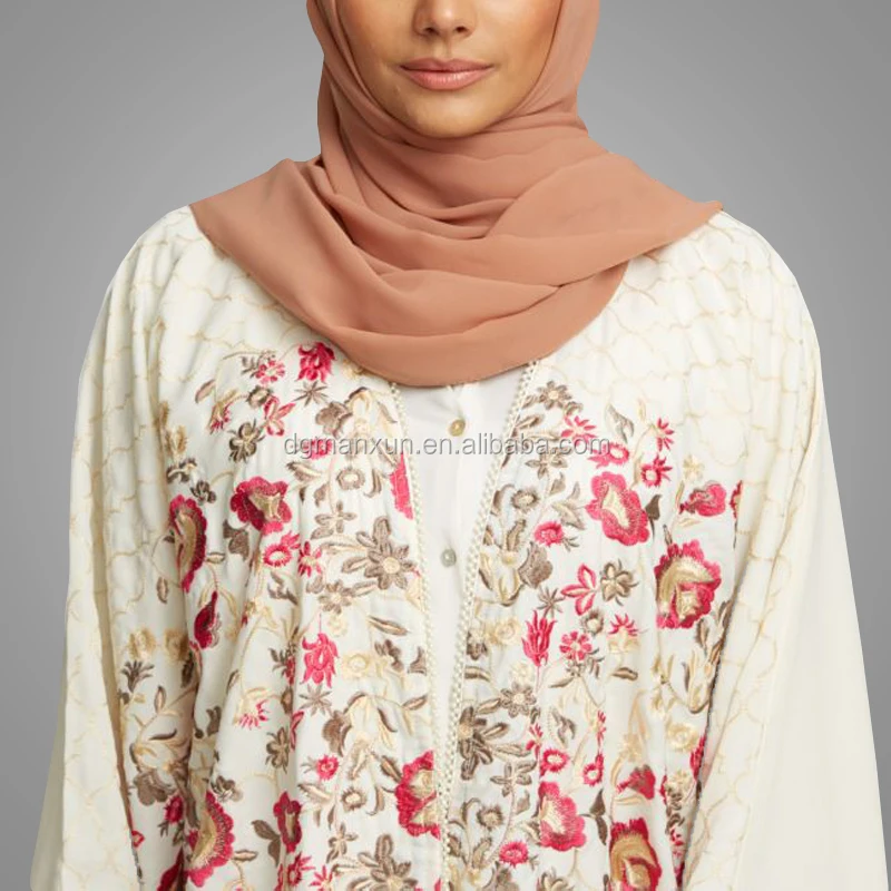 2017 Embroidered muslim women long coats OEM Service muslim ladies abayas islamic clothing5.jpg