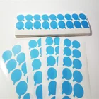 fast delivery custom no residual transparent blank box plastic protective film cut package seal label sticker