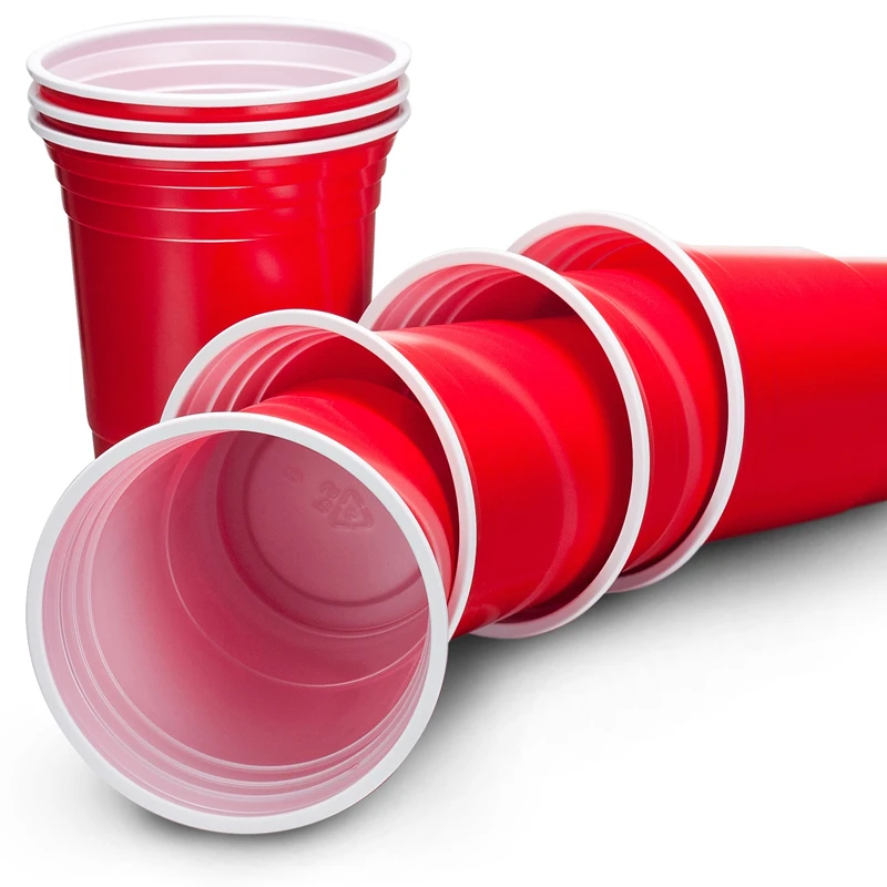 Reusable Disposable Plastic Red Cups,Disposable Plastic Red Cups
