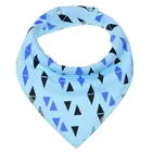 High quality 100% cotton terry towel baby bib with metal snap fastener