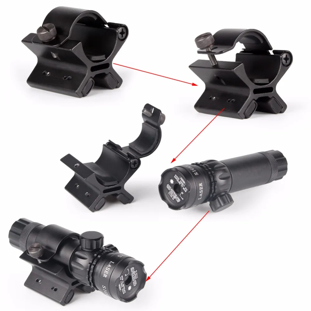 Strong Magnetic X Weapon Mount for 1 Inch Flashlights Torch Bracket Scope Gun Mount Hunting Accessory RL2-0044 (8)