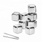 New bar wine accessory ,LFGB 304 stainless steel ice cubes ,Wine chiller with gift set