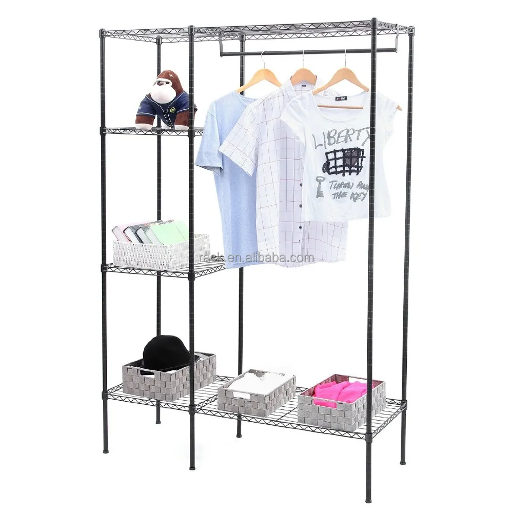 Bedroom Closet Wardrobe Organizer Storage Clothes Display Wire Garment Rack Shelf And Shoe Rack Buy Closet Wardrobe Shelf Clothes Wire