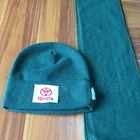 polyester polar fleece winter beanie hat and scarf wholesale