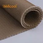 Multi function custom brown 6mm thickness flame retardant 3d mesh breathable knitted fabric for military vest