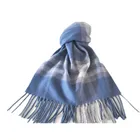 BLUE PHOENIX super soft fashion brand plaid 100% cashmere scarf made in China