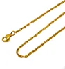 Olivia Fashion Jewelry 2.8mm Double Layers Link Chain Wholesale Gold Color Steel Chain Necklace
