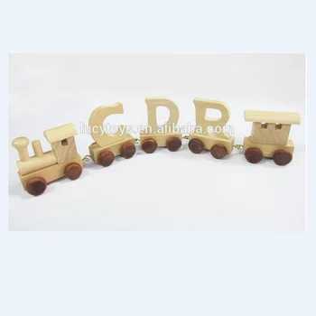 personalised wooden name train