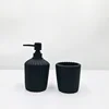 concrete liquid dispenser cement black bathroom accessory bath set