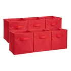High quality 6pack foldable storage cube,non woven storage box