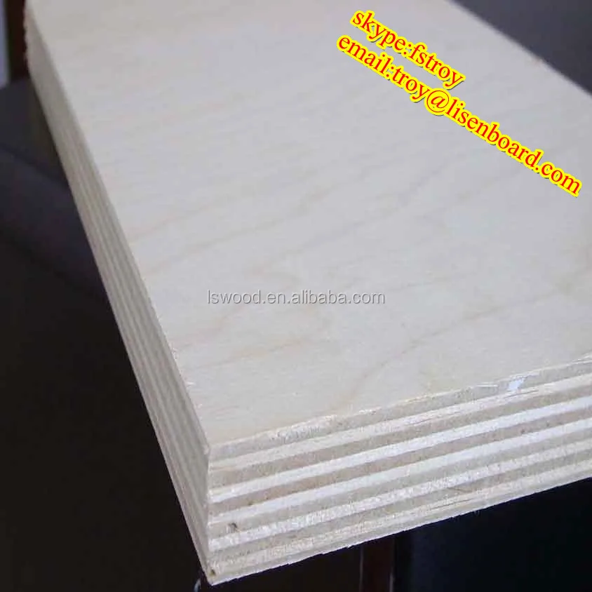 bleach birch faced plywood/white birch plywood
