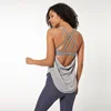 Sexy Yoga Tops Workout Clothing Built in Bra Tank Tops for Women Running Fitness Wear Gym Vest Sleeveless Shirts
