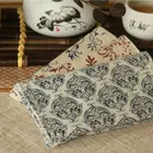 Standard Size Beige Custom Logo Color Cheap Printed Linen Tea Towel