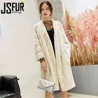 Elegant Luxury High Quality Natural Winter Real Mink Fur Coat Women