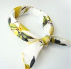 LYY Hanzhou Lady Square Scarf Hair Tie Band For Business Party Women Head Neck Silk Satin Scarf Italy Design Scarf