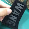 Custom company name brand logo rubber patch tag labels top quality