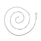 41518 Xuping 1mm 18" box chain jewelry , women thin chain