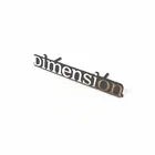 Custom brand Engraved metal tag In-Mould logo nameplate for jeans or license plate frame