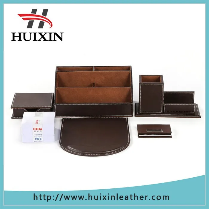 trade assurance manufactured custom leather stationery gift set