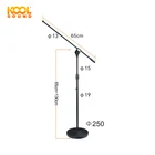 MS-12 Heavy Duty Microphone Stand Round Base