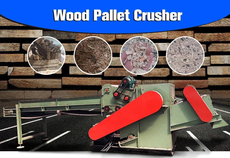 drum wood log crusher wooden pallet with nail crusher