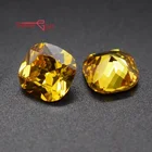 Cubic Zirconia Jewelry Cushion Cut Yellow Precious Stone Price Precious Stones Loose