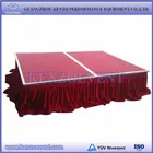 Hot sale aluminum portable stage with wheels for small event