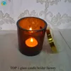 thick bottom and wall highball clear glass candle holders,pyrex glass votive tea light candle jar