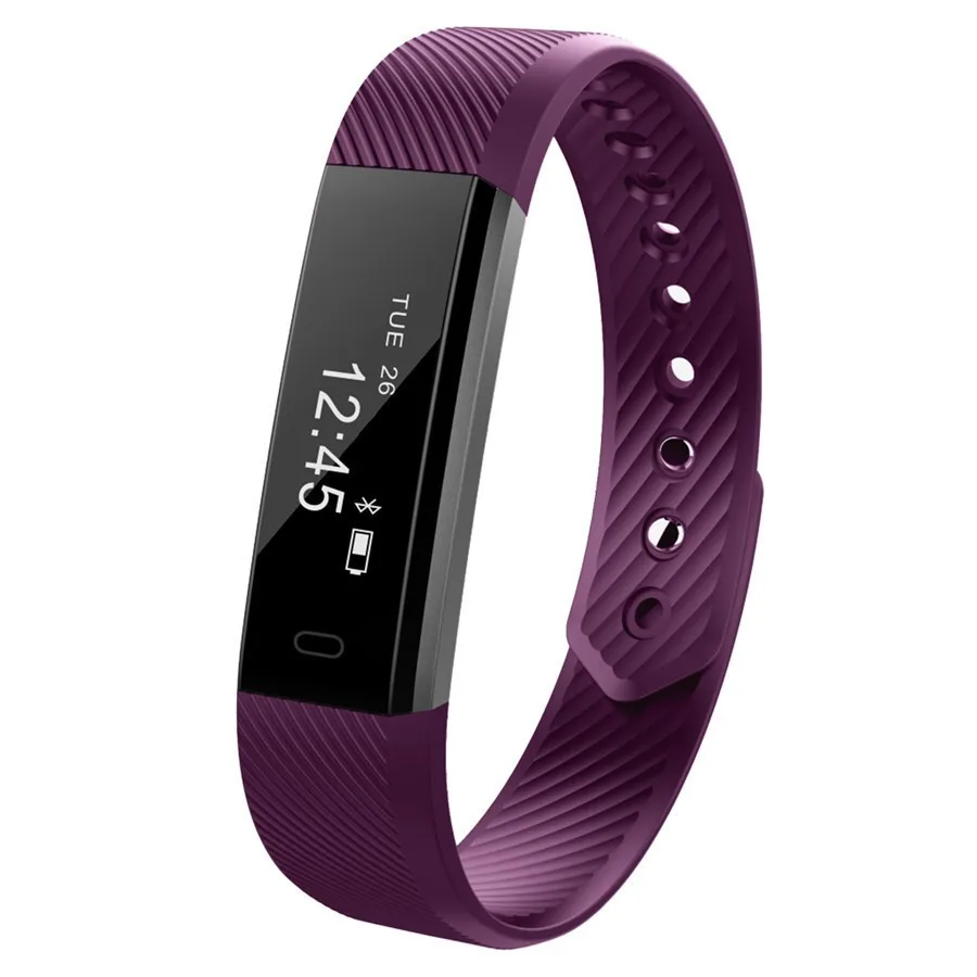 Smart Bracelet IP67 Waterproof Step Counter Activity Monitor Band Vibration Wristband for Smartphone