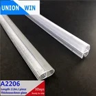 shower door water strip Glass Fitting Accessories Shower Screen Seal Strip for 6mm Curved Flat Glass Bath Room Door Parts
