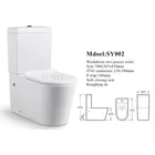 Sanitary Ware Toilet Square Ceramic Suites Freestanding Bathroom 2 Piece WC