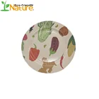 Eco friendly Disposable Bamboo Fiber plates unique serving dishes