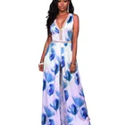 wholesale floral print maxi dress dress women lady long party maxi dress