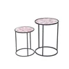Wholesale Modern High Quality Fashion Black Small Round Iron Glass Multifunctional Table For Coffee