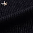 Accept custom made black cotton single jersey knit stretch denim fabric wholesale