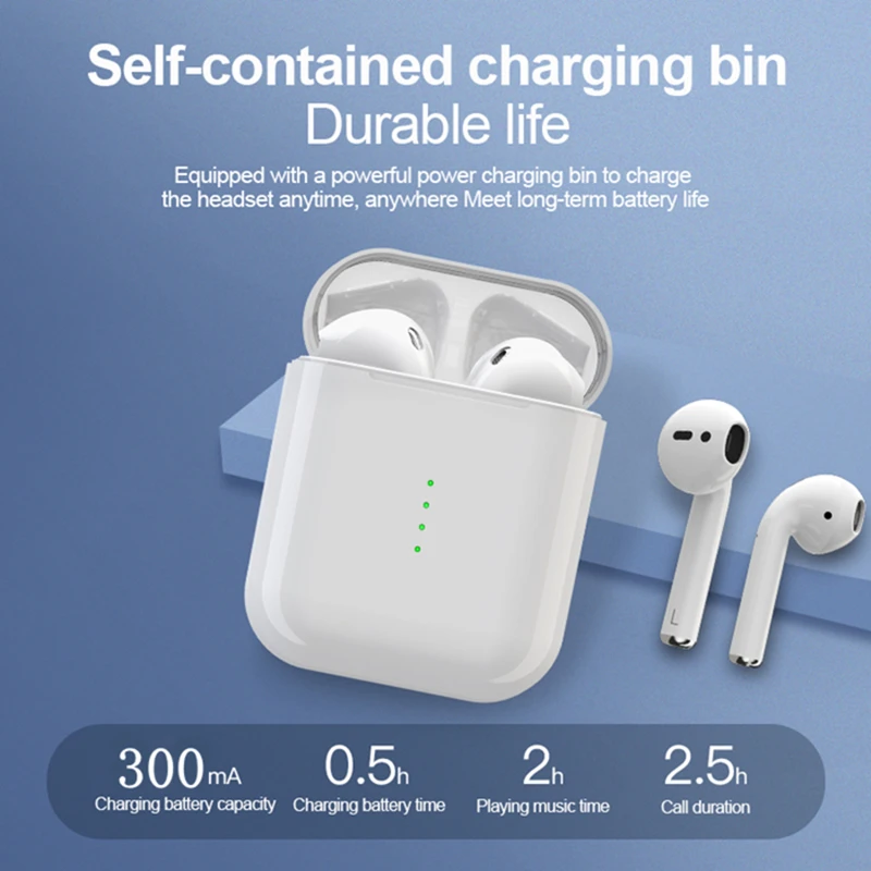 Air-pods tws New i10 tws wireless Bluetooth Earphones Double Ear Stereo Portable Head-phones - ANKUX.COM