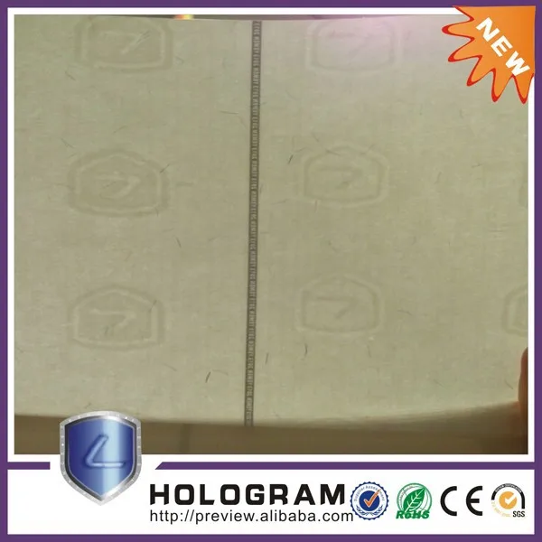 Printing New Security Watermarking Paper/Bond Watermarking Paper/Cotton Fabric Watermarking Paper