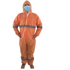 Disposable Microporous Film Polypropylene Work Coverall with Reflective Tape
