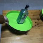 round Anti-slip plastic Bar tray anti-slip coating tray