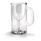 Wall Wine Borosilicate Glass Handmade Double Wall Stemware Mug Beer Glass Wine Wholesale