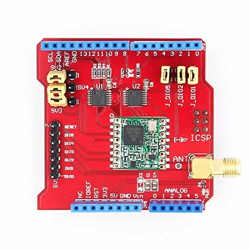 Long Distance Wireless 433/868/915Mhz Lora Shield for Leonardo UNO Mega2560 Due - ANKUX.COM