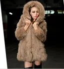 Foreign Trade explosion genuine 2016 Genuine imitation of fox fur fur half-long section with a long coat fur coat