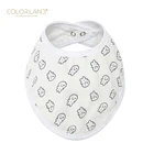 LOW MOQ OEM 100% cotton muslin gauze bib absorbent bandana drool baby bibs plain white