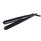 LCD 2 in 1 hair styler straightener and curling iron for curl and straight