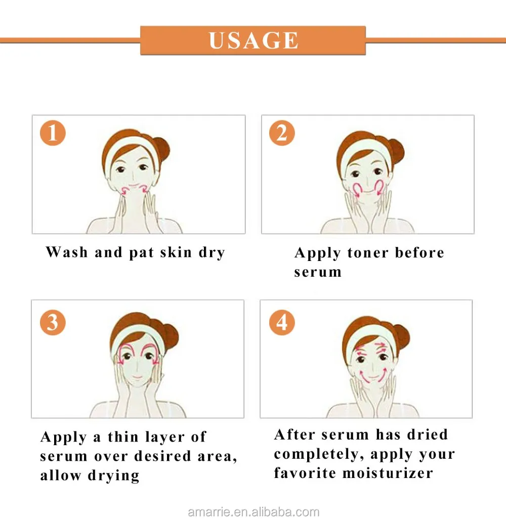  Pure Whitening 20% Vitamin C Serum with Hyaluronic Acid for Skin Care