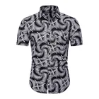 High quality wholesale bulk stylish comfortable men shirt abstract