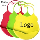 Amazon Hot Sale FDA Manufacturer Wholesale Waterproof Silicone Baby Bib